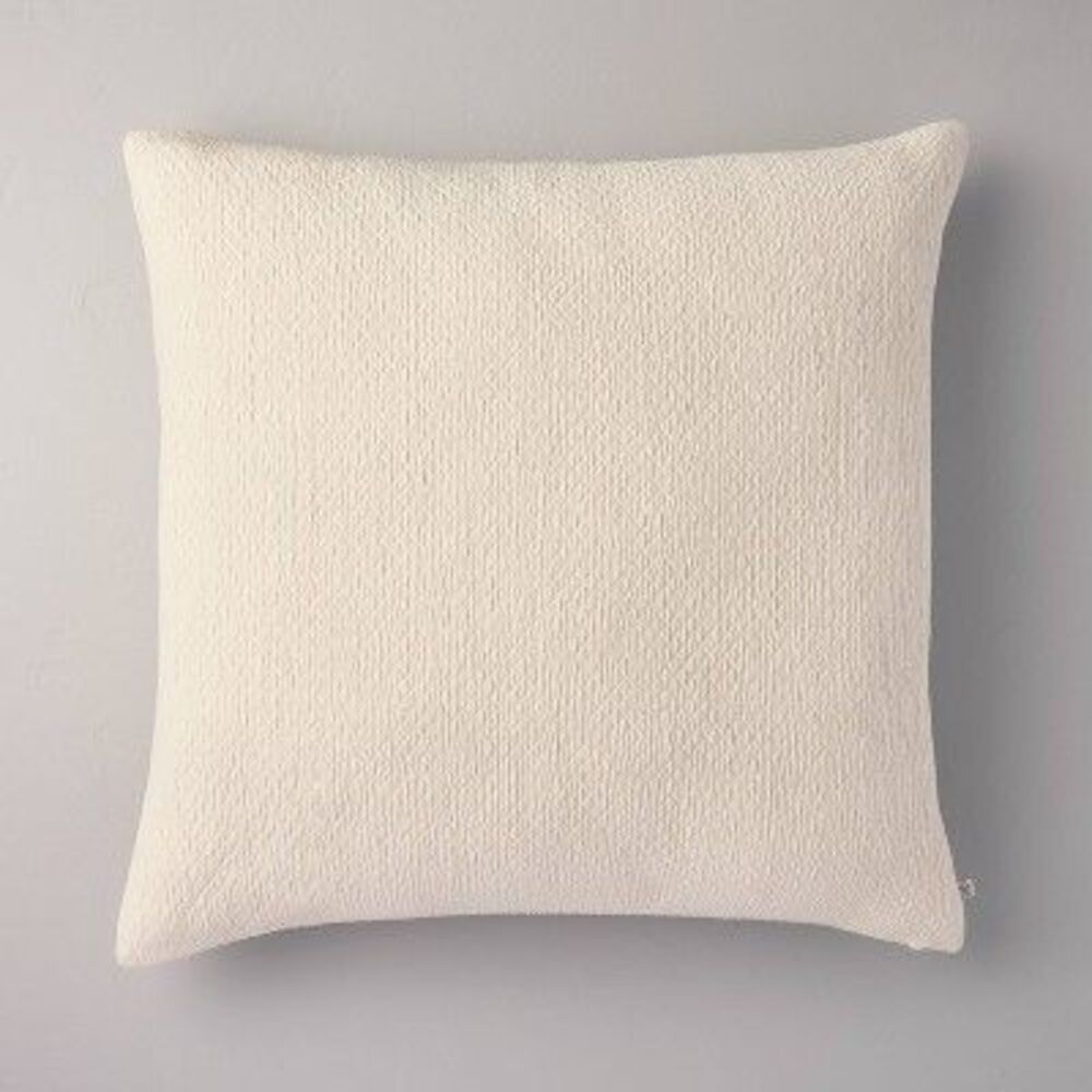 26"x26" Micro Diamond Textured Euro Pillow Cream - Cream